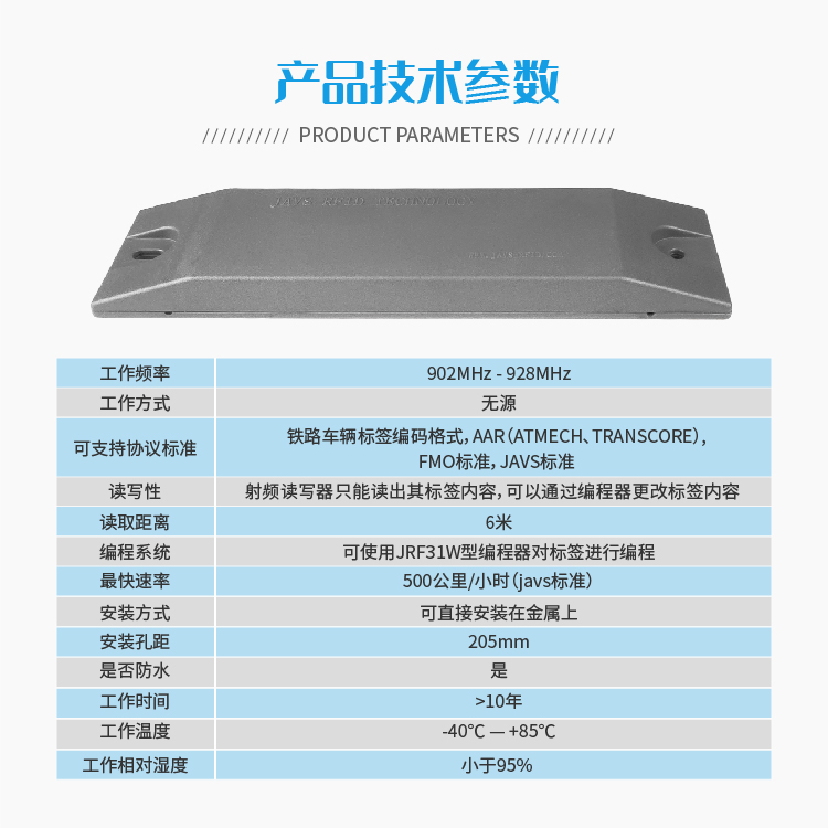 JAVS18-1001铁路车号电子标签