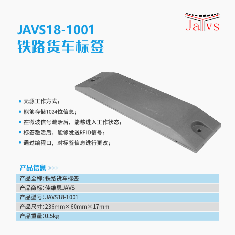 JAVS18-1001铁路车号电子标签