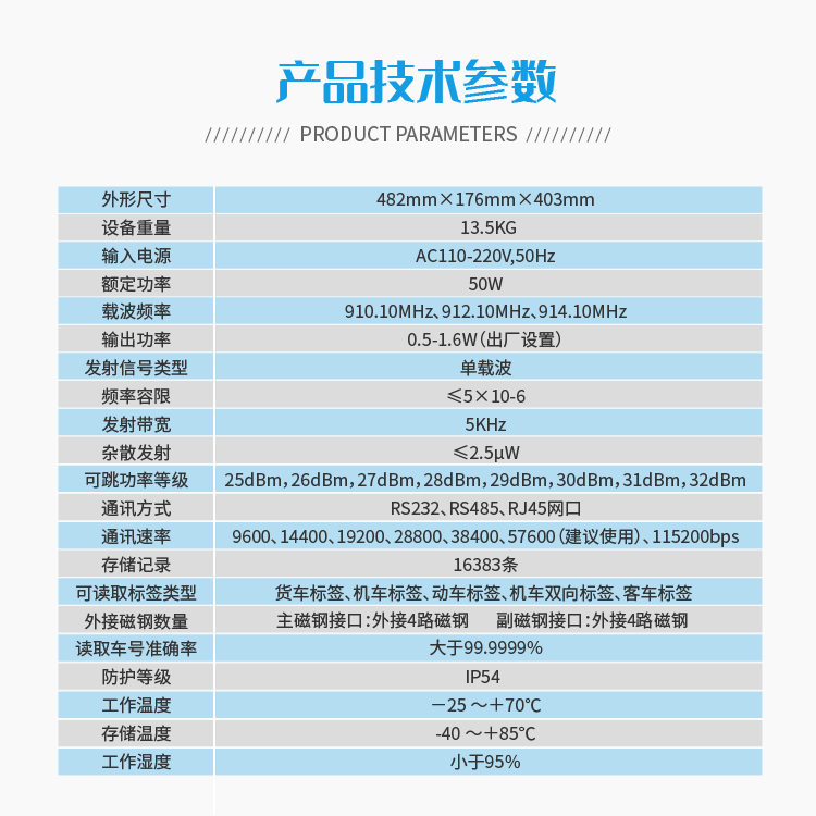 JAVS18-1011HY高配铁路车号自动识别系统